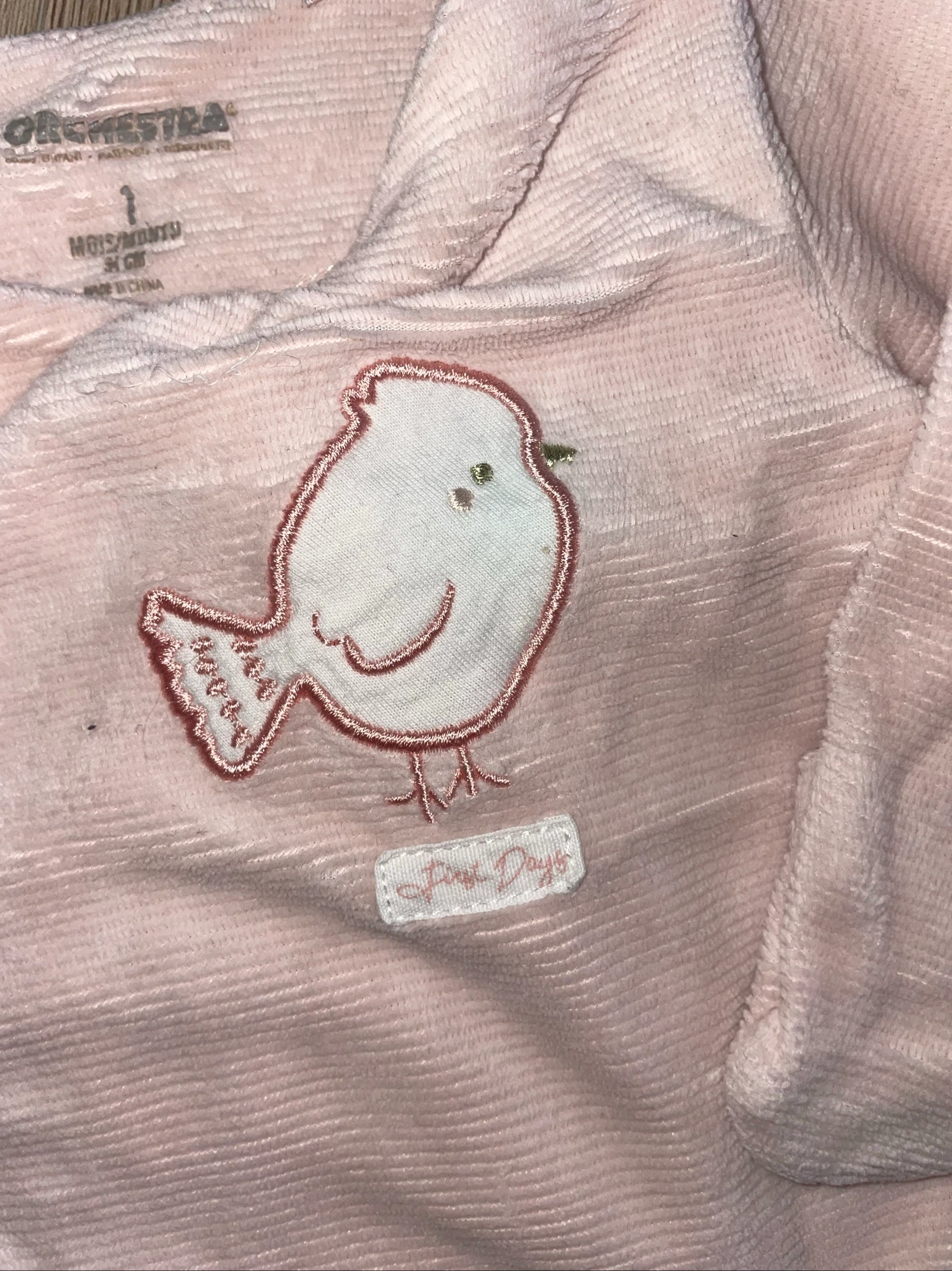 Pijama de veludo 1 mês 54 cm orchestra – photo 3